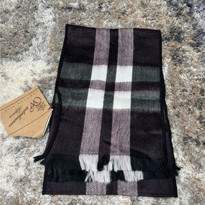 Winterbourne Alpaca Scarf Womens Purple Handmade